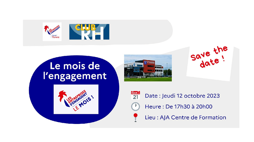 Club RH et Club Yonne les entreprises s’engagent le 12 octobre