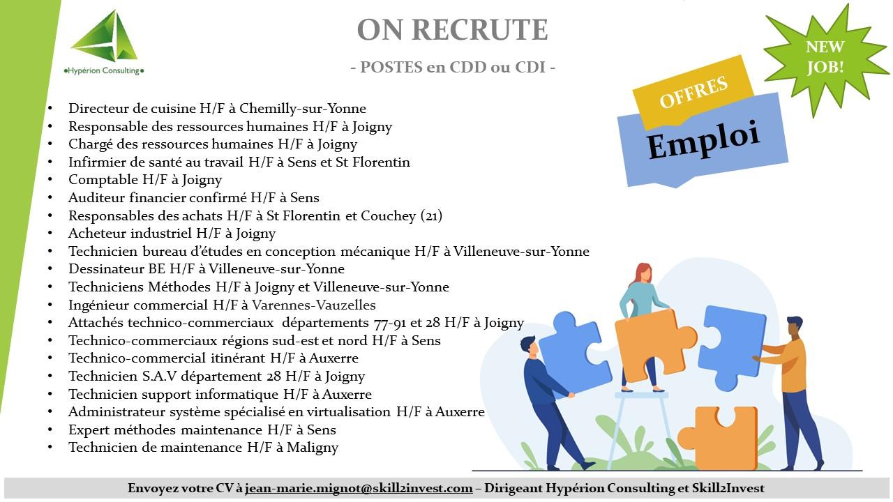 Image d'illustration de l'actualité Nos offres d'emplois