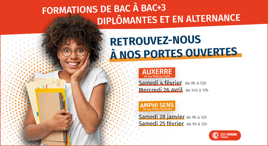 Portes ouvertes – CCI Yonne campus – Sens – Auxerre